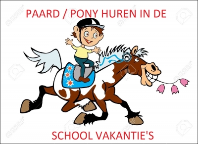 Pony/paard huren in de vakantie